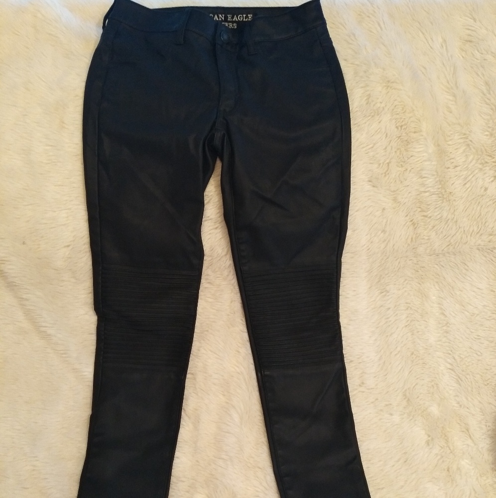 American Eagle faux leather pants